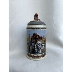 Budweiser Setters Lidded Stein Second in the Hunters Companion Series